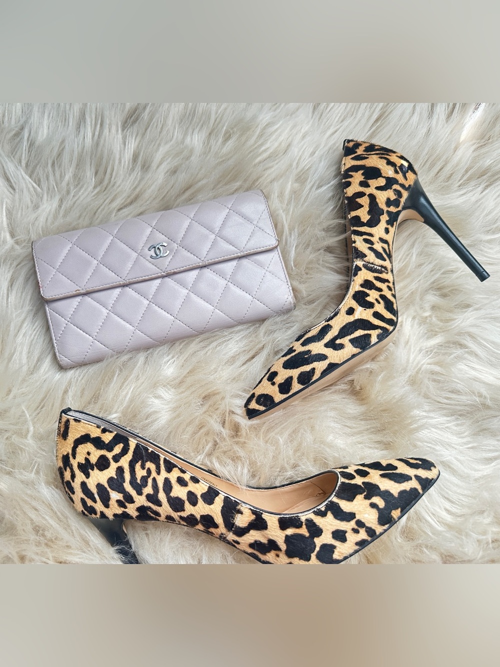 Leopard print heels